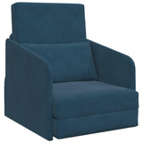 vidaXL Slaapbank Blauw 65 x 80 x 83 cm Fluweel