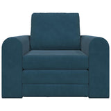vidaXL Sofa Bed Blue 98 x 71 x 83 cm Velvet