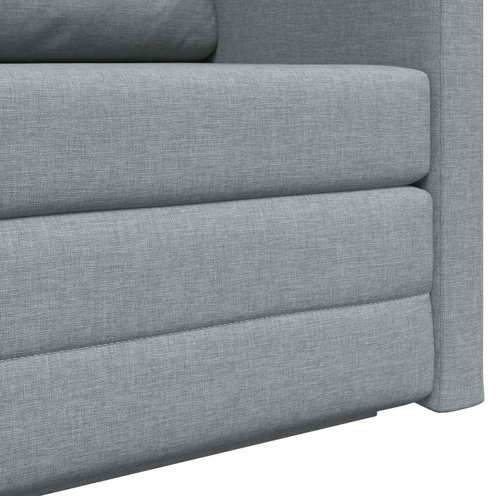 vidaXL Slaapbank 110cm Lichtgrijs Stof