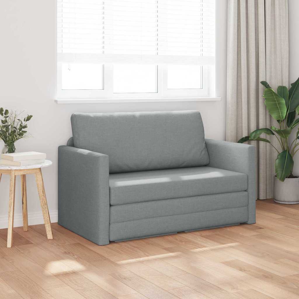 vidaXL Slaapbank 110cm Lichtgrijs Stof