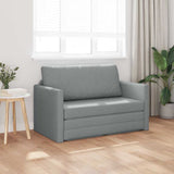 vidaXL Slaapbank 110cm Lichtgrijs Stof