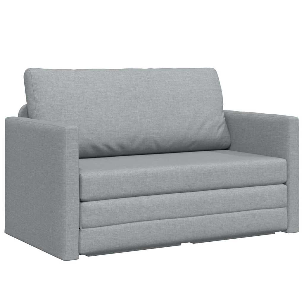 vidaXL Slaapbank 110cm Lichtgrijs Stof