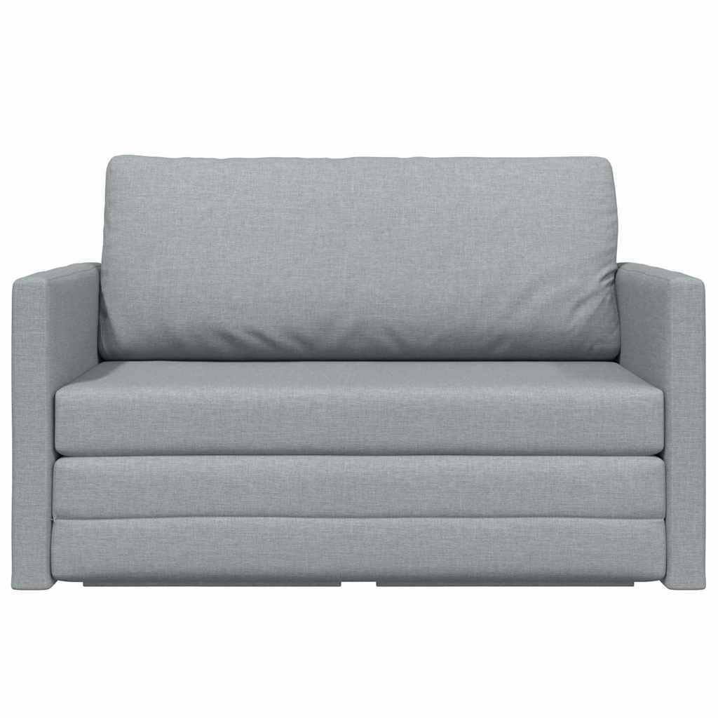 vidaXL Slaapbank 110cm Lichtgrijs Stof