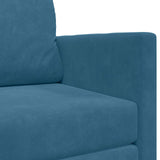 vidaXL Slaapbank 110 cm Bleu Fluweel