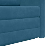 vidaXL Slaapbank 110 cm Bleu Fluweel