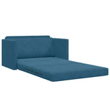 vidaXL Slaapbank 110 cm Bleu Fluweel