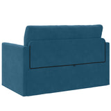 vidaXL Slaapbank 110 cm Bleu Fluweel