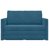vidaXL Slaapbank 110 cm Bleu Fluweel