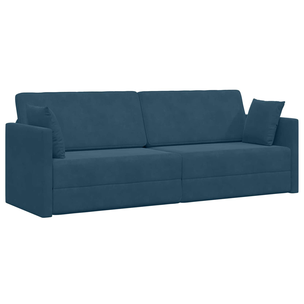 vidaXL Vloerslaapbank 200cm Blauw Fluweel