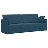 vidaXL Vloerslaapbank 200cm Blauw Fluweel
