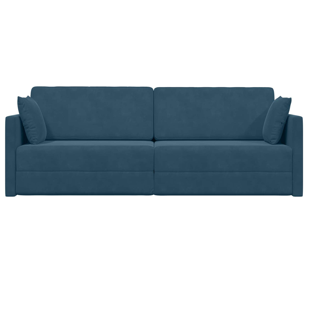 vidaXL Vloerslaapbank 200cm Blauw Fluweel