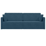 vidaXL Vloerslaapbank 200cm Blauw Fluweel