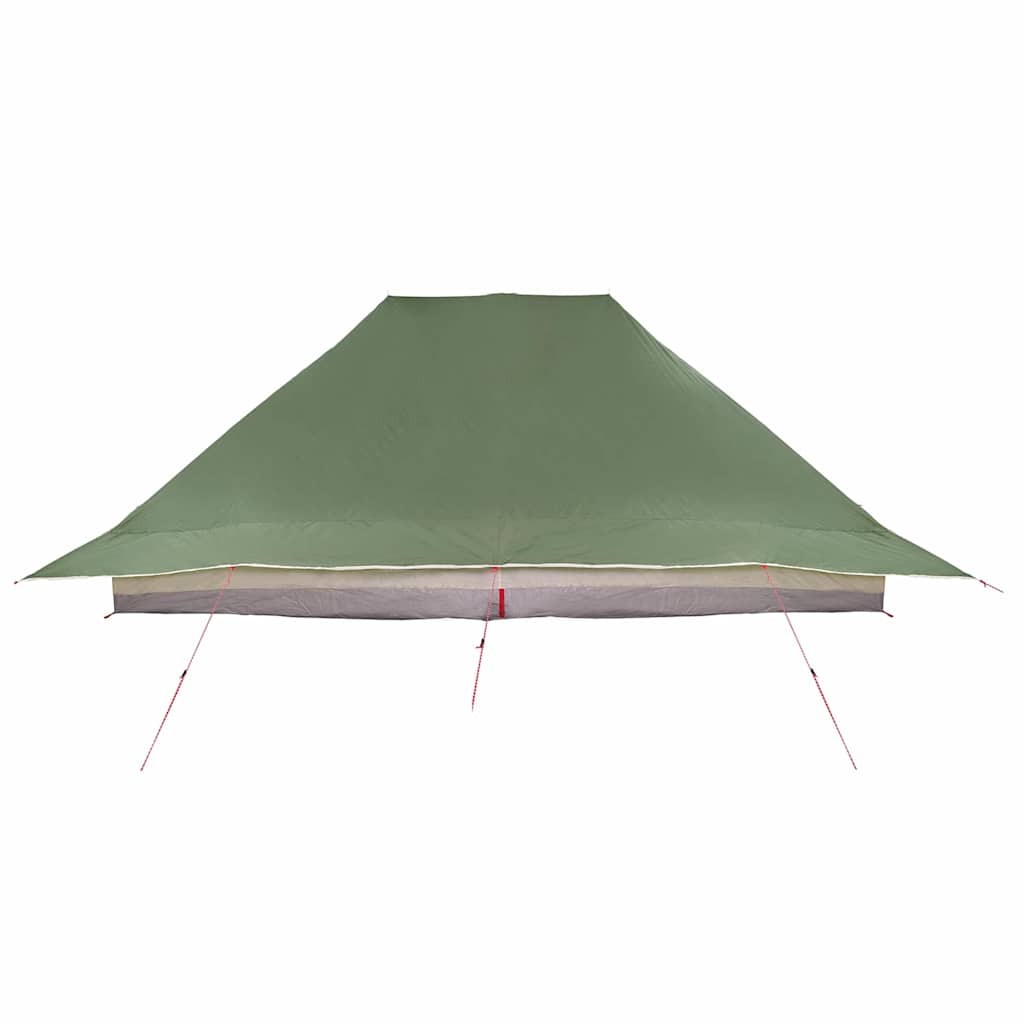 vidaXL Tipi Tent with Roof Storage Green 660 x 456 x 200 cm Taffeta