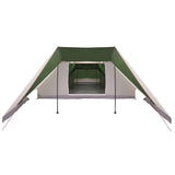 vidaXL Tipi Tent with Roof Storage Green 660 x 456 x 200 cm Taffeta