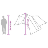 vidaXL Tipi Tent with Roof Storage Green 660 x 456 x 200 cm Taffeta