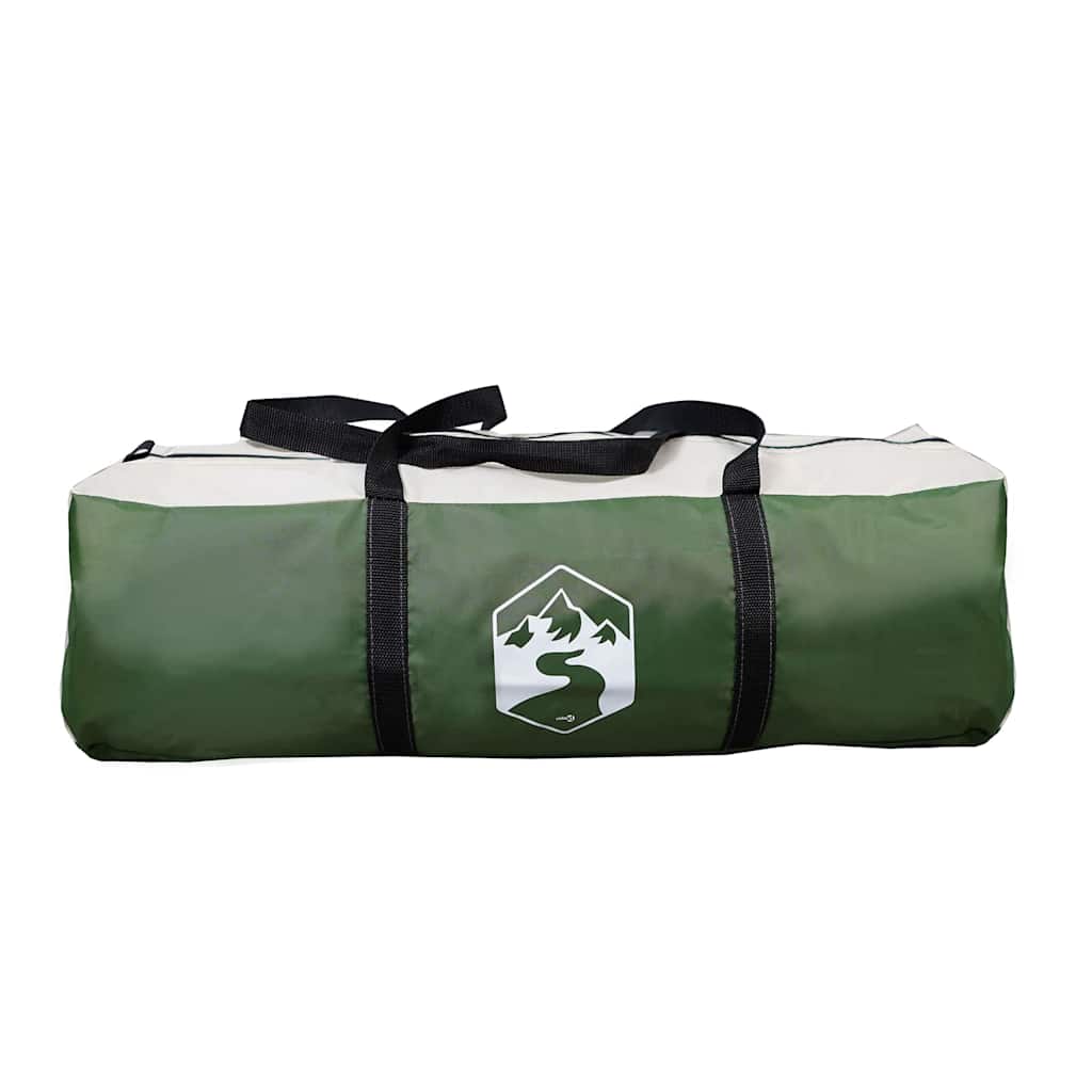 vidaXL Playhouse Tent with Roof with Storage Green 370 x 230 x 185 cm taffeta