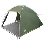 vidaXL Playhouse Tent with Roof with Storage Green 370 x 230 x 185 cm taffeta
