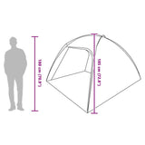 vidaXL Playhouse Tent with Roof with Storage Green 370 x 230 x 185 cm taffeta