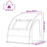 vidaXL Tente de hayon avec toit Vert 194 x 180 x 210 cm taffetas