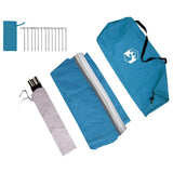 vidaXL Achterkleptent met dak Groen 285 x 255 x 245 cm taft