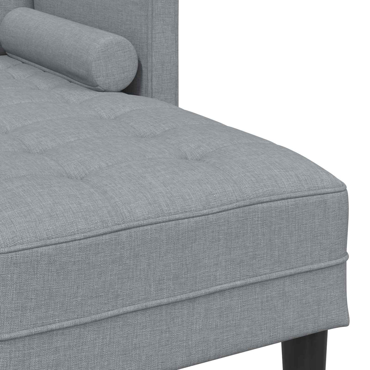 vidaXL Sofa set with cushions 2 pcs Light gray Polyester
