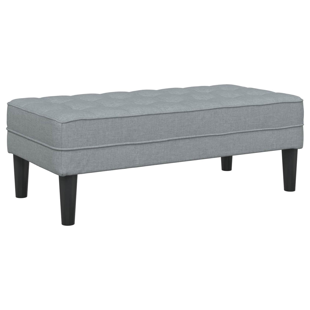 vidaXL Sofa set with cushions 2 pcs Light gray Polyester
