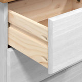 vidaXL Ladeblok ASKIM Wit 91 x 40 x 95,5 cm Massief grenenhout