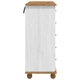 vidaXL Ladeblok ASKIM Wit 91 x 40 x 95,5 cm Massief grenenhout
