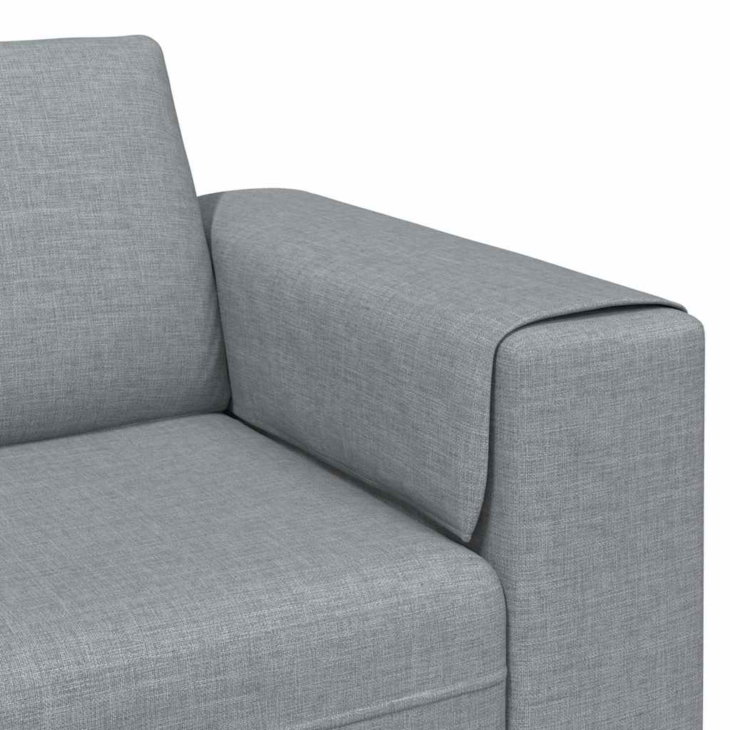 vidaXL Woonkamerbank Lichtgrijs 250 x 77 x 76 cm Polyester