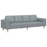 vidaXL Woonkamerbank Lichtgrijs 250 x 77 x 76 cm Polyester