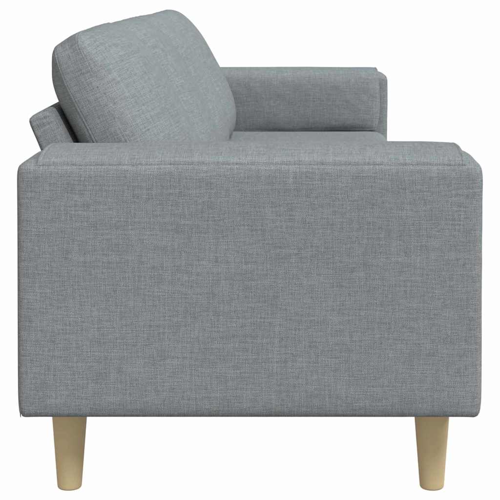 vidaXL Woonkamerbank Lichtgrijs 250 x 77 x 76 cm Polyester