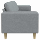 vidaXL Woonkamerbank Lichtgrijs 250 x 77 x 76 cm Polyester