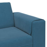 vidaXL Woonkamerbank Blauw 250 x 77 x 76 cm