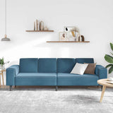 vidaXL Woonkamerbank Blauw 250 x 77 x 76 cm