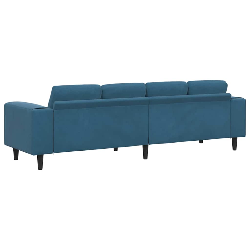 vidaXL Woonkamerbank Blauw 250 x 77 x 76 cm
