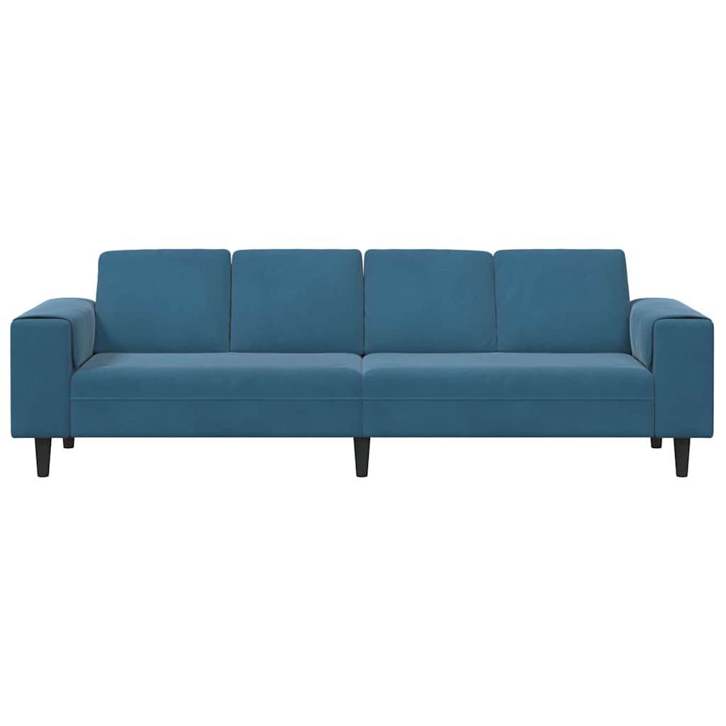 vidaXL Woonkamerbank Blauw 250 x 77 x 76 cm