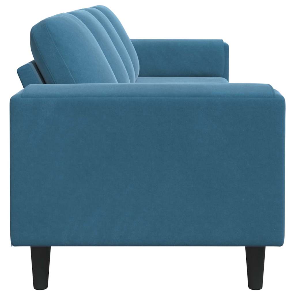 vidaXL Woonkamerbank Blauw 250 x 77 x 76 cm