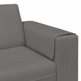 vidaXL Banque avec coussins de lumière 250 x 77 x 76 cm Tissu en velours côtelé
