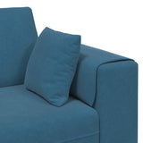 vidaXL Bank met kussen Blauw 250 x 77 x 76 cm Fluweel