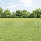 vidaXL Fence with Post Green