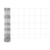 vidaXL Fence with Post Silver-coloured