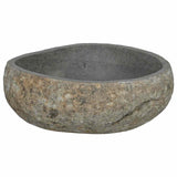 vidaXL Riverstone basin Light grey 30-37 x 25-30 x 12 cm Riverstone