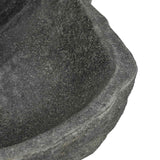 vidaXL Wall-Mounted Basin Grey 37 x 30 x 12 cm Riverstone