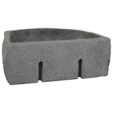 vidaXL Wall-Mounted Basin Grey 37 x 30 x 12 cm Riverstone