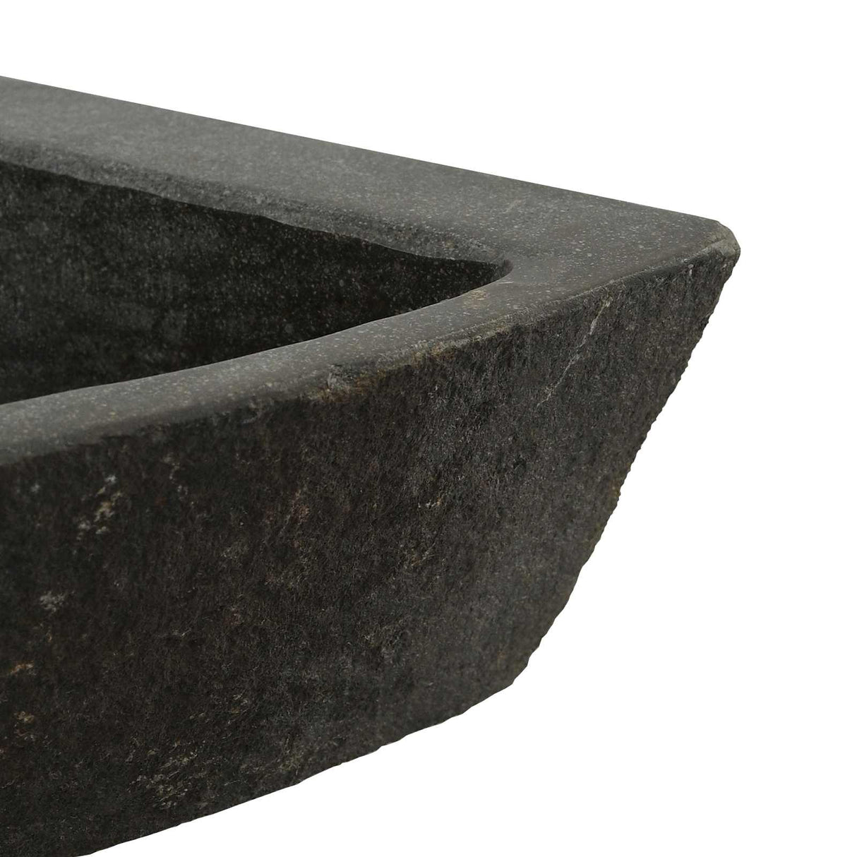 vidaXL Wastafel Grijs (30-37) x (30-37) x 12 cm Riviersteen