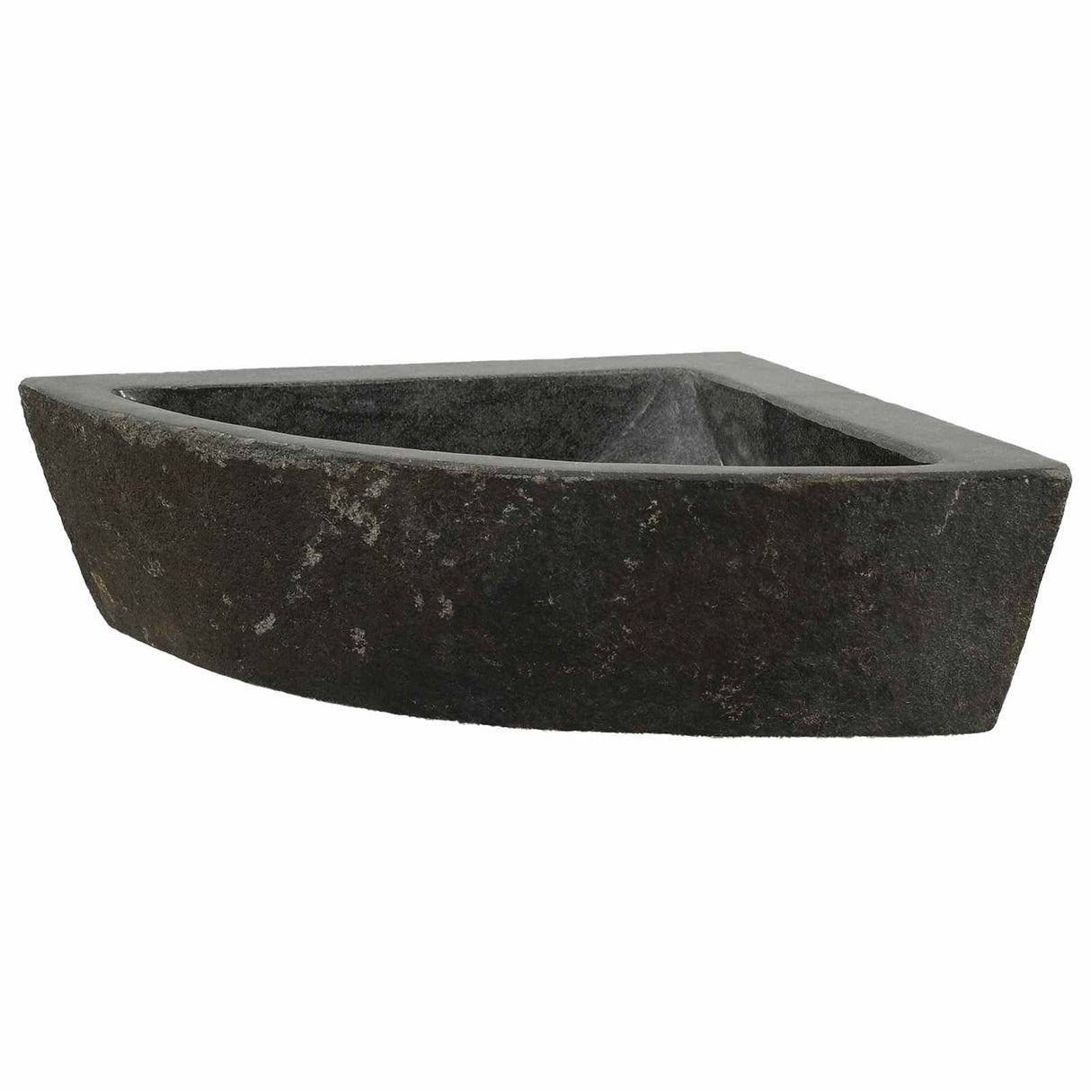 vidaXL Wastafel Grijs (30-37) x (30-37) x 12 cm Riviersteen