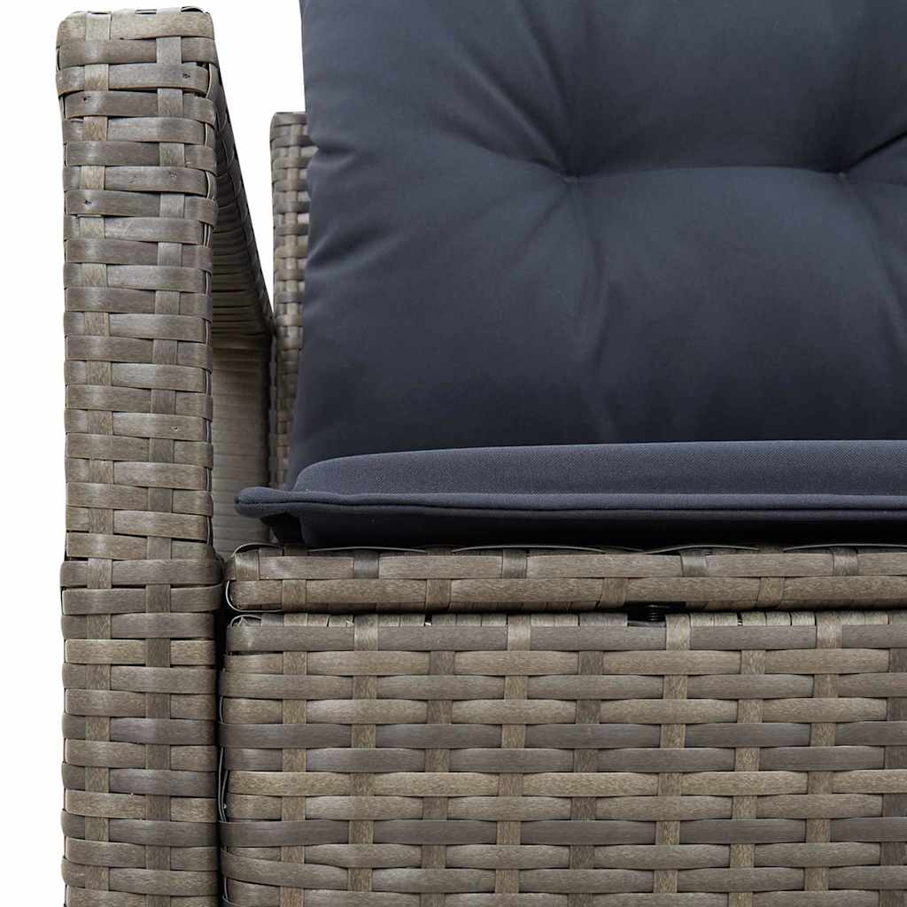 vidaXL Tuin Sofa met kussen 120 x 62 x 69 cm poly rattan