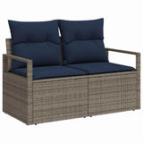 vidaXL Tuin Sofa met kussen 120 x 62 x 69 cm poly rattan