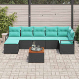 vidaXL Salon de jardin avec coussins 8 pcs Résine tressée Gris