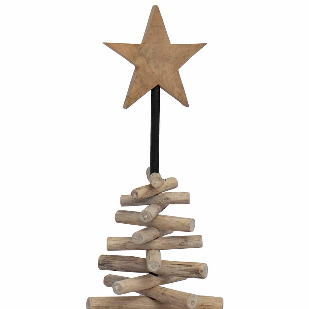 vidaXL Kerstboom met standaard Bruin 90 cm Massief teakhout
